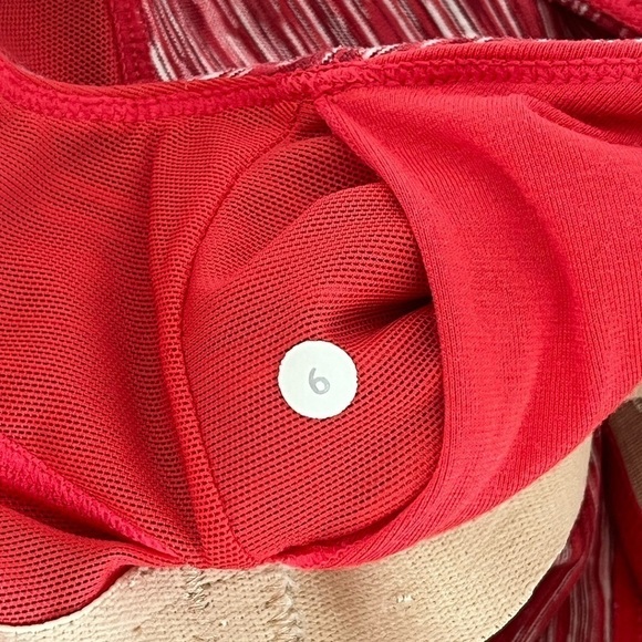 Lululemon Vintage Women's Racerback Red Space Dyed Mesh Back Tank Top, Small - Picture 14 of 16